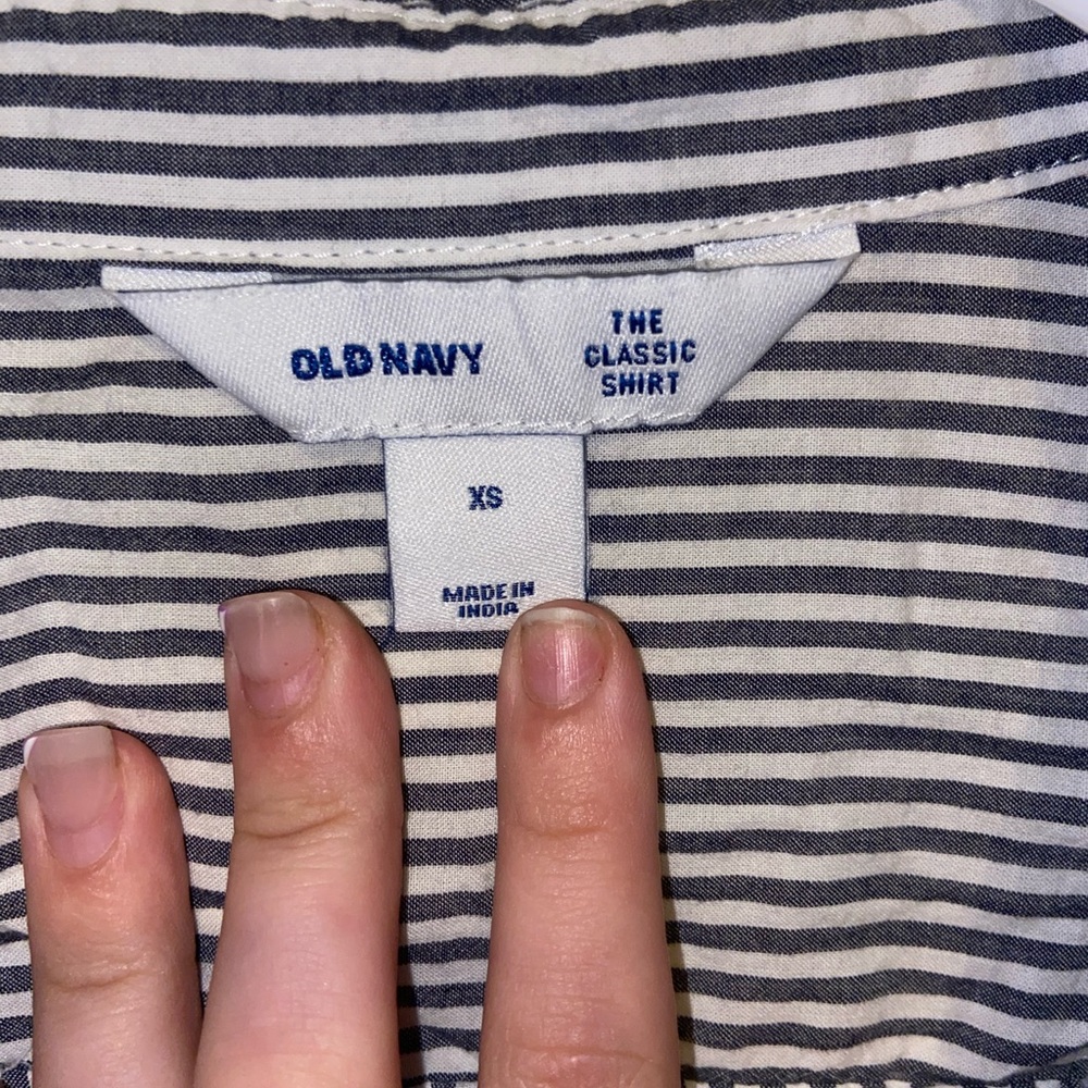 Old navy striped button down